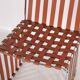 Suite de 6 chaises en cuir et chrome
