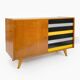 Original U-458 cabinet designed by Jiří Jiroutek in 1958 - Black & Yellow