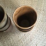 Series of 6 cups of sandstone