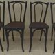 4 old Luterma bistro chairs with patterned seats – Completely refurbished