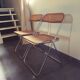 Paire de chaises Plia de Giancarlo Piretti produites par Castelli 1960