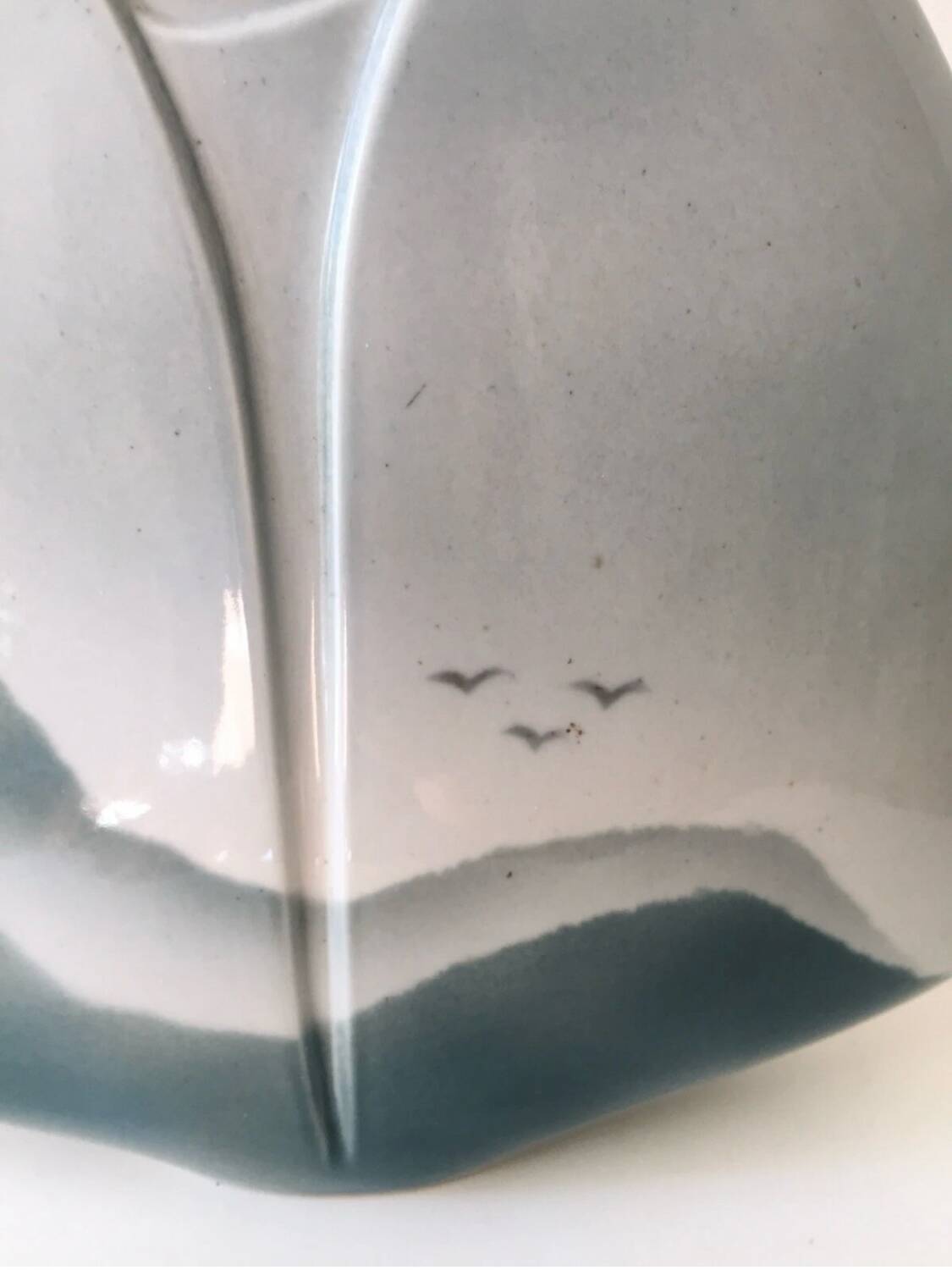 Large Vintage Virebent Porcelain Vase