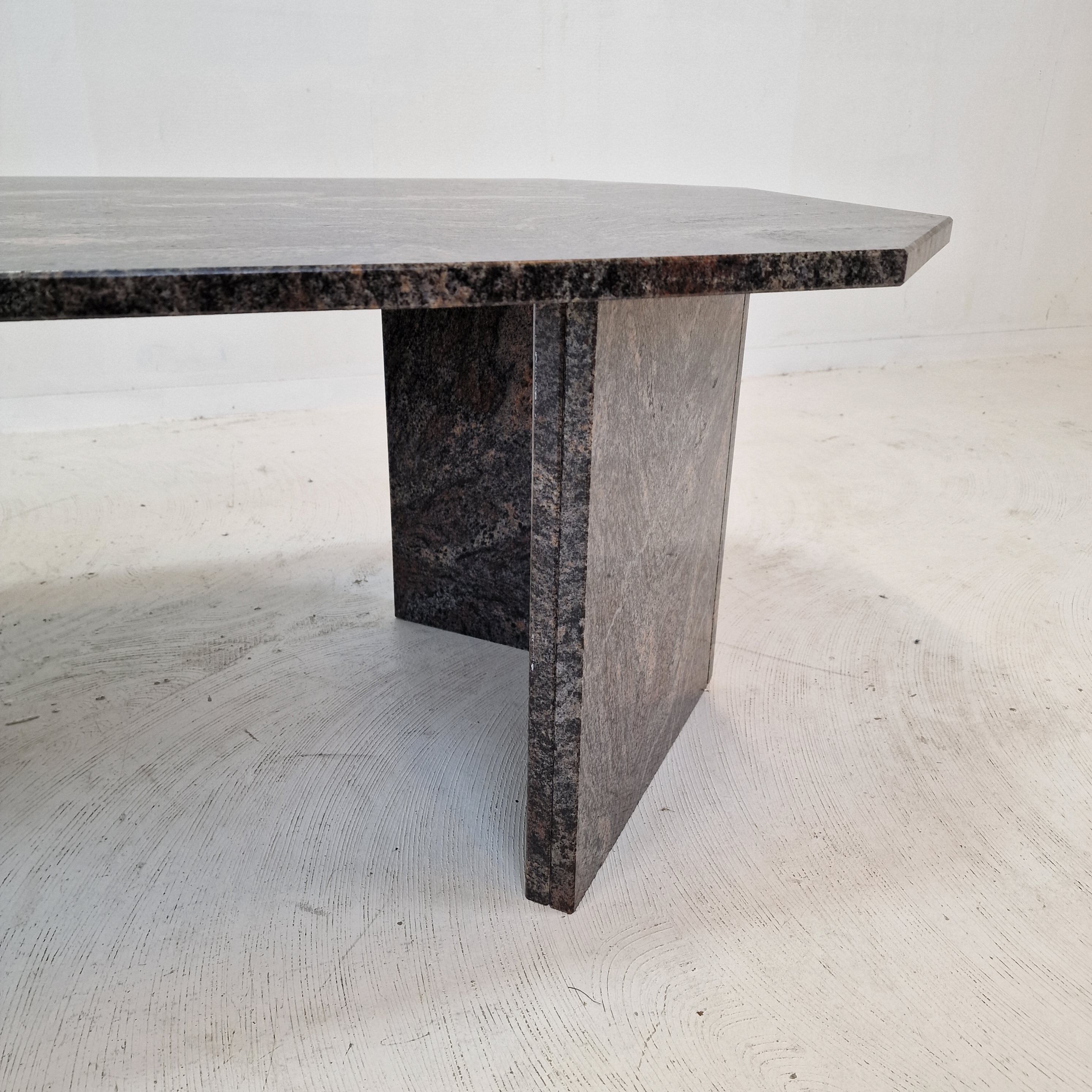 Coffee table in granite, 1980s
