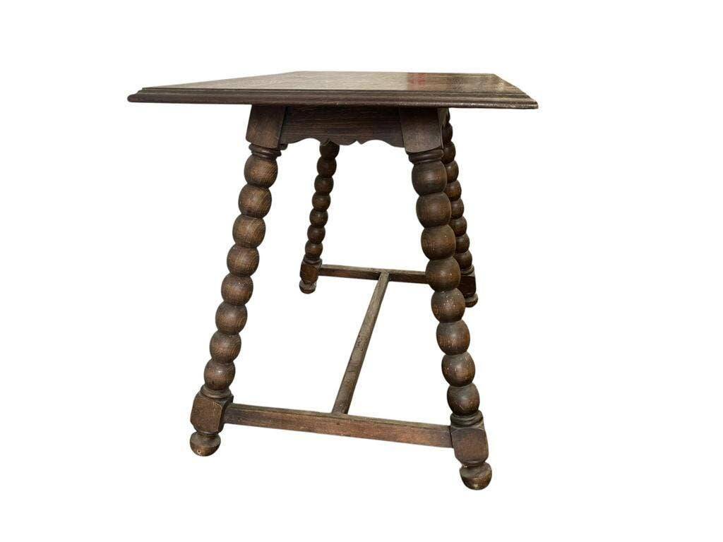Table d'appoint vintage en bois bobbin / table basse / table à café
