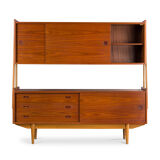 Mid-century teak & oak highboard from Skovby, 1960s