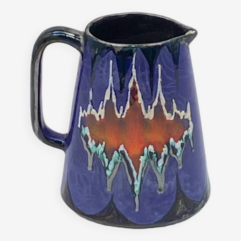 Vintage ceramic pitcher / vase, Vallauris style, signed LEP,