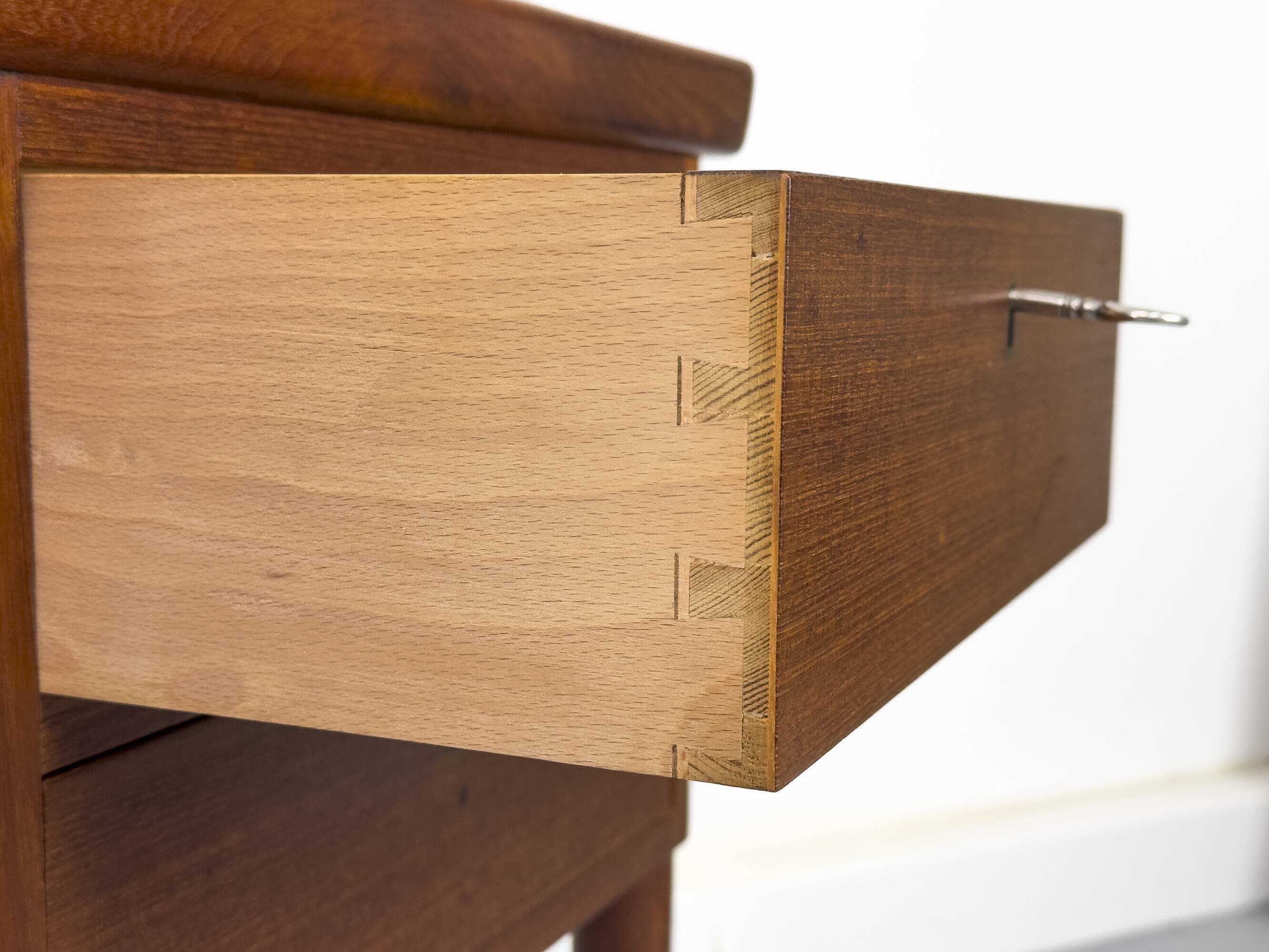 Danish Teak Desk with Drawers, 1960s