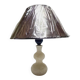 Art Deco alabaster bedside lamp, Belgium, 1950s