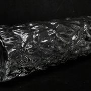 Pieniek vase, grey glass, Huta Hortensja, Poland, 1970s