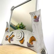 Miroir forme libre design "A Cause d'elle" années 90