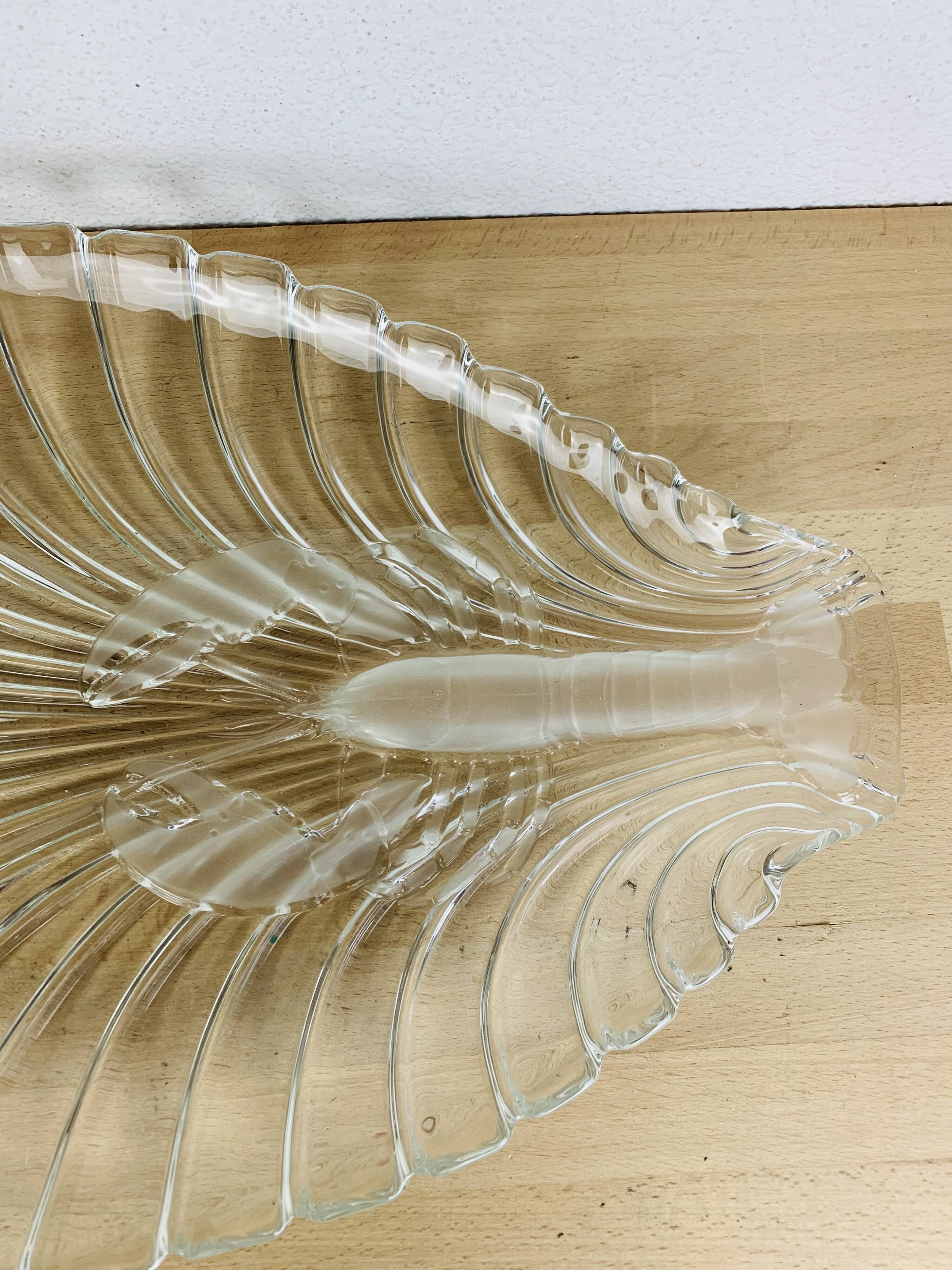 Lobster seafood dish by Walther-Glas, glass