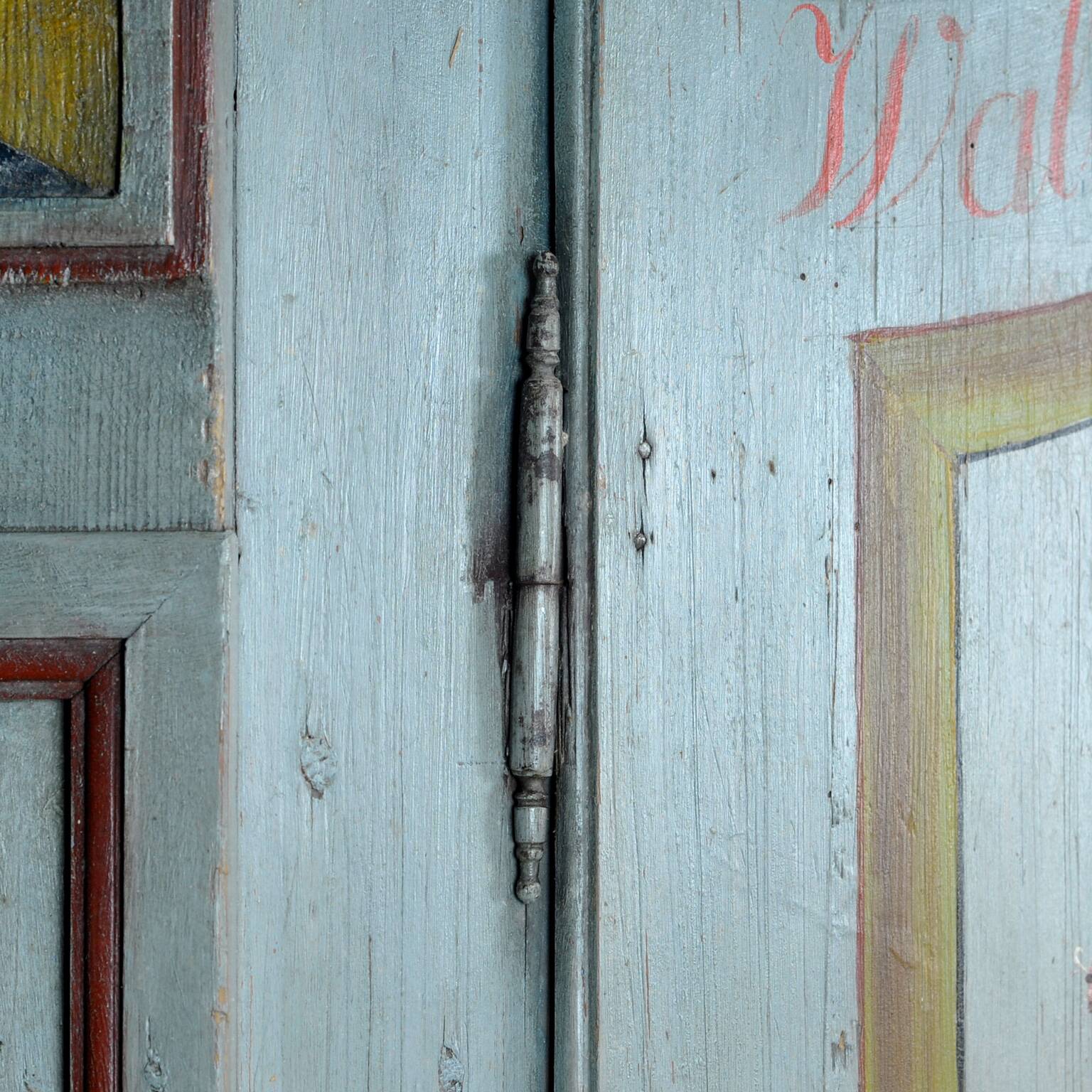 Antique German Hand Painted Cabinet, Anno 1844