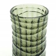 Baleron vase Modernism, transparent glass, HSG Ząbkowice, Poland, 1970s