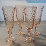 4 champagne flutes