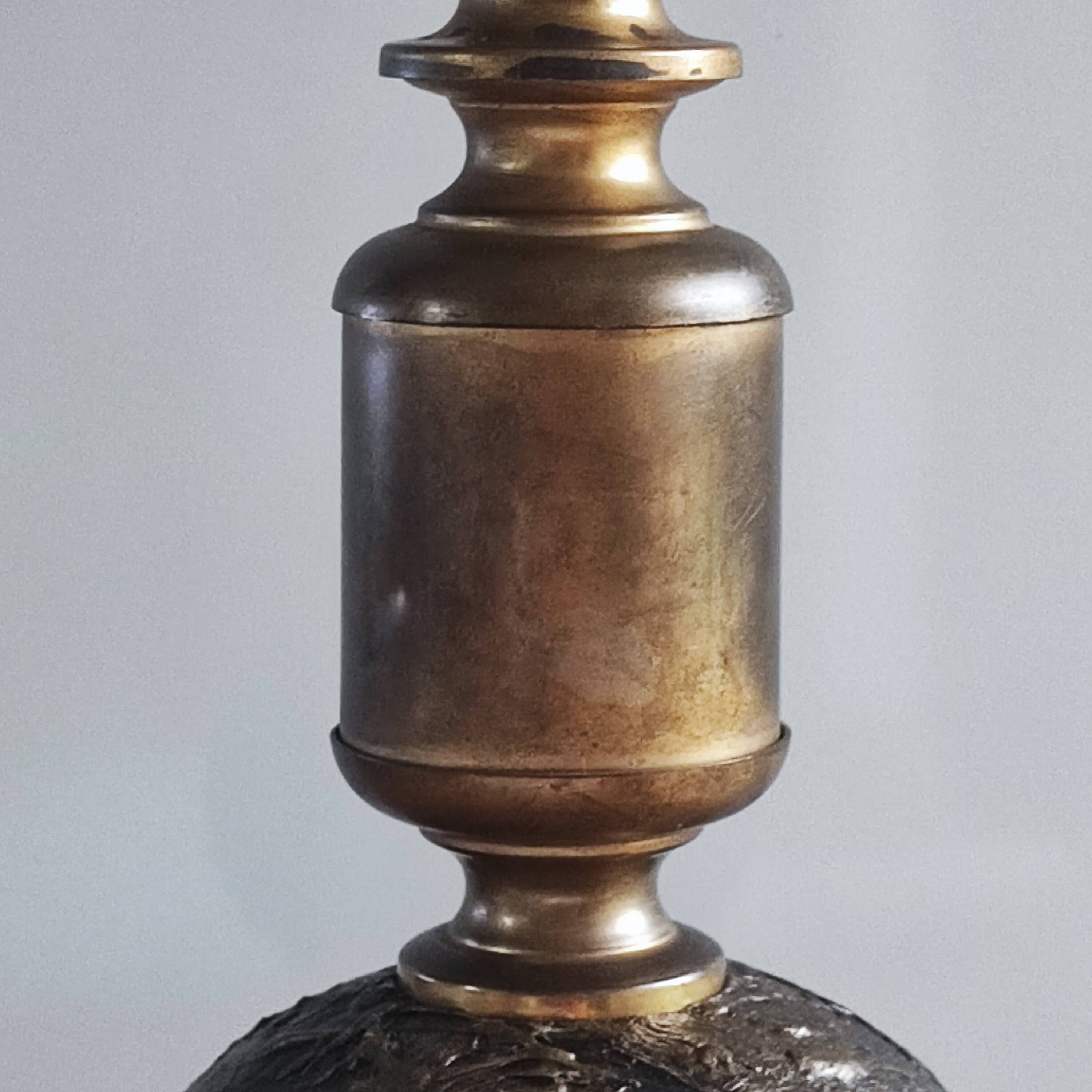 Vintage bronze lamp base