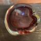 Vintage murano sommerso pink glass ashtray made in italy
