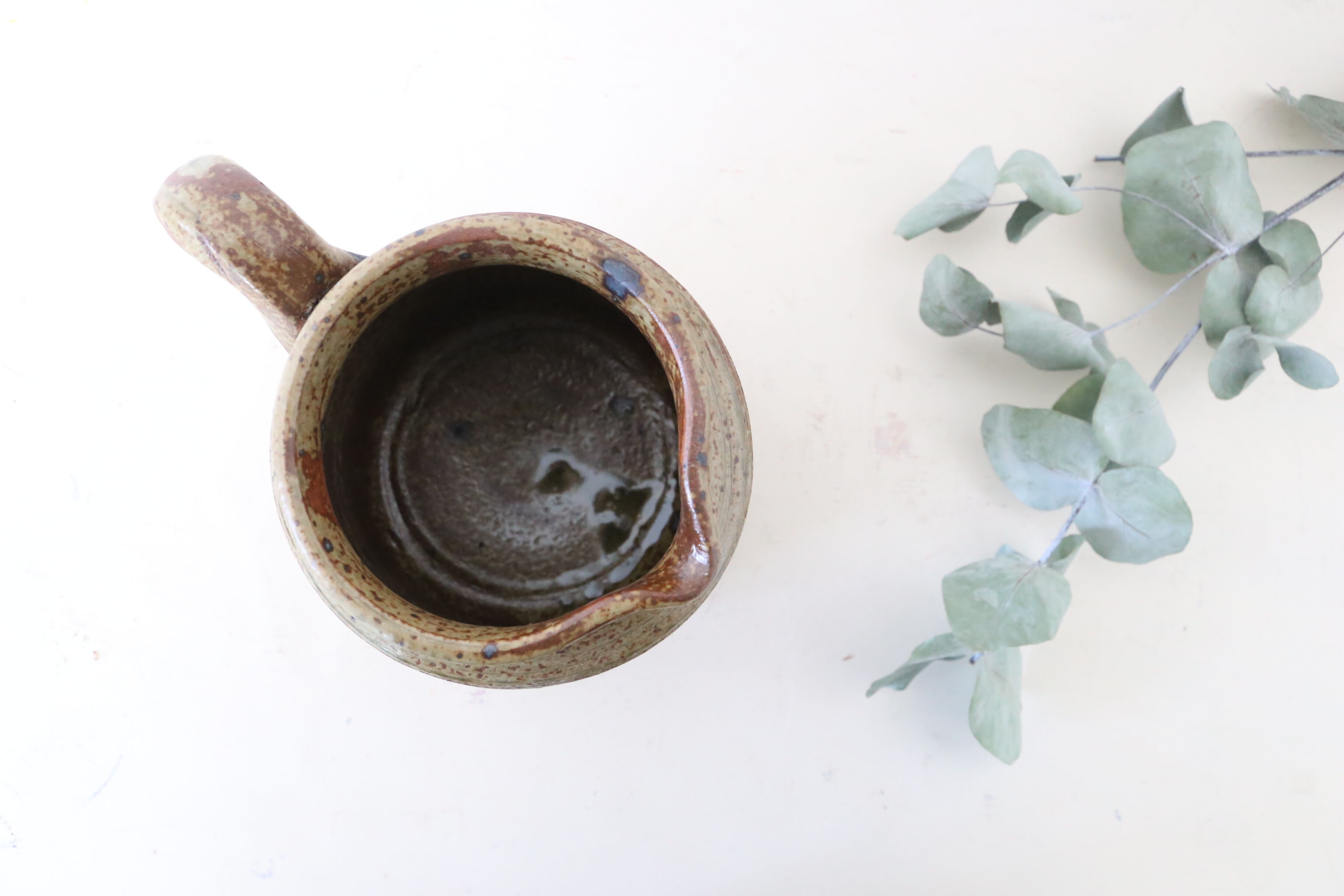 Pyrite sandstone jug, vintage