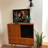 Tapestry vintage cockfight canvas