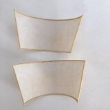 Pair of bronze wall lights