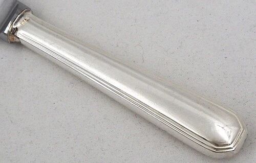Christofle America, Art Deco 12 table knives, silver-plated, excellent condition.