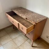 Chest of drawers with marble top