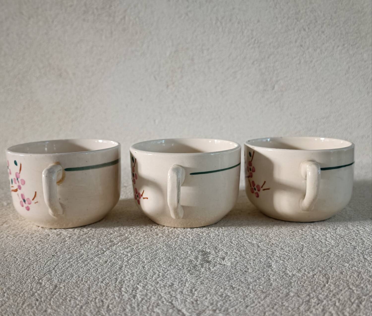 3 cups of Lunéville iron earth