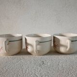 3 cups of Lunéville iron earth