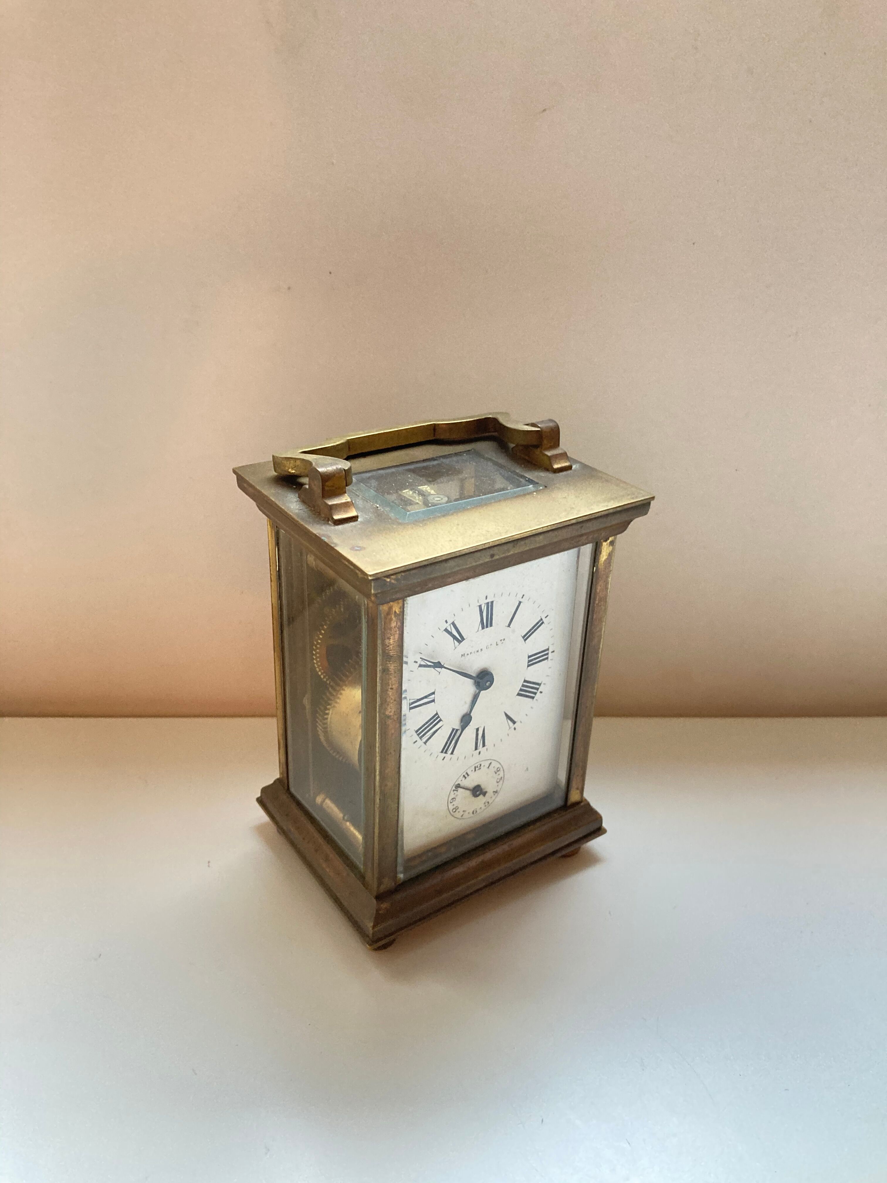 Former officer clock Marcks-Co Ltd skeleton antic Clock watchmaking XIX