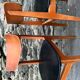 Paire de chaises scandinaves bois et skaï