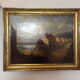 Old painting, signed landscape dated 1863