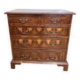 19th century Georgian style commode in end-grain wood marquetry.