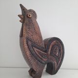 Large ceramic rooster sculpture 1970s