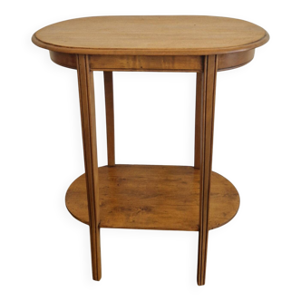 Vintage solid wood side table - 1940s/1950s