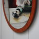 Danish teak 60s mirror diameter 100cm