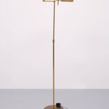 Herda Brass halogen swing arm Floor lamp 1980s