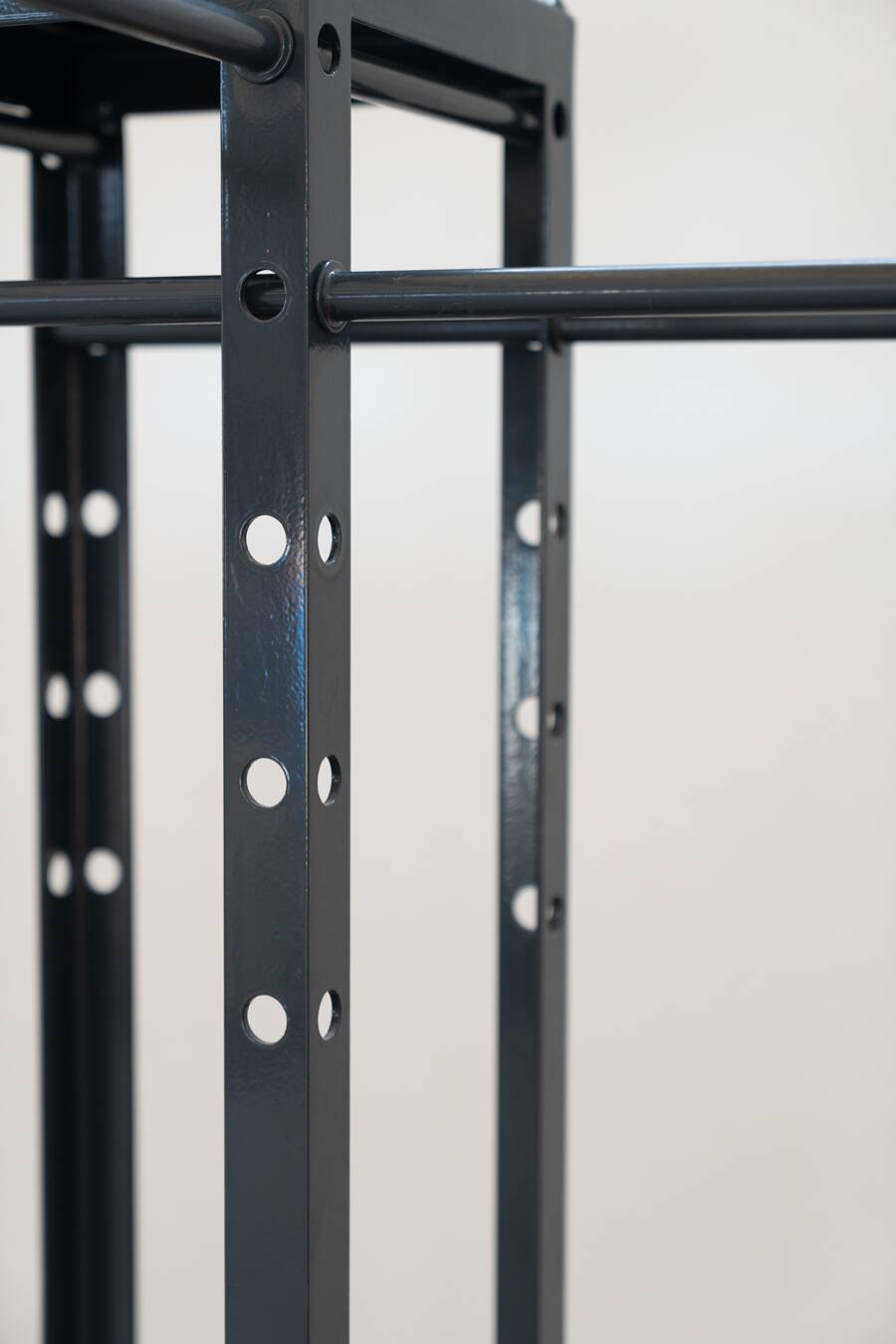 Wooden and brass coat rack, set of 4, 1970s