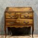Commode scriban style Louis XV en noyer massif vers 1920-1940