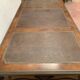 Louis XV style desk set in mahogany and burr walnut