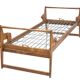 Antique folding daybed by Guillerme and Chambron