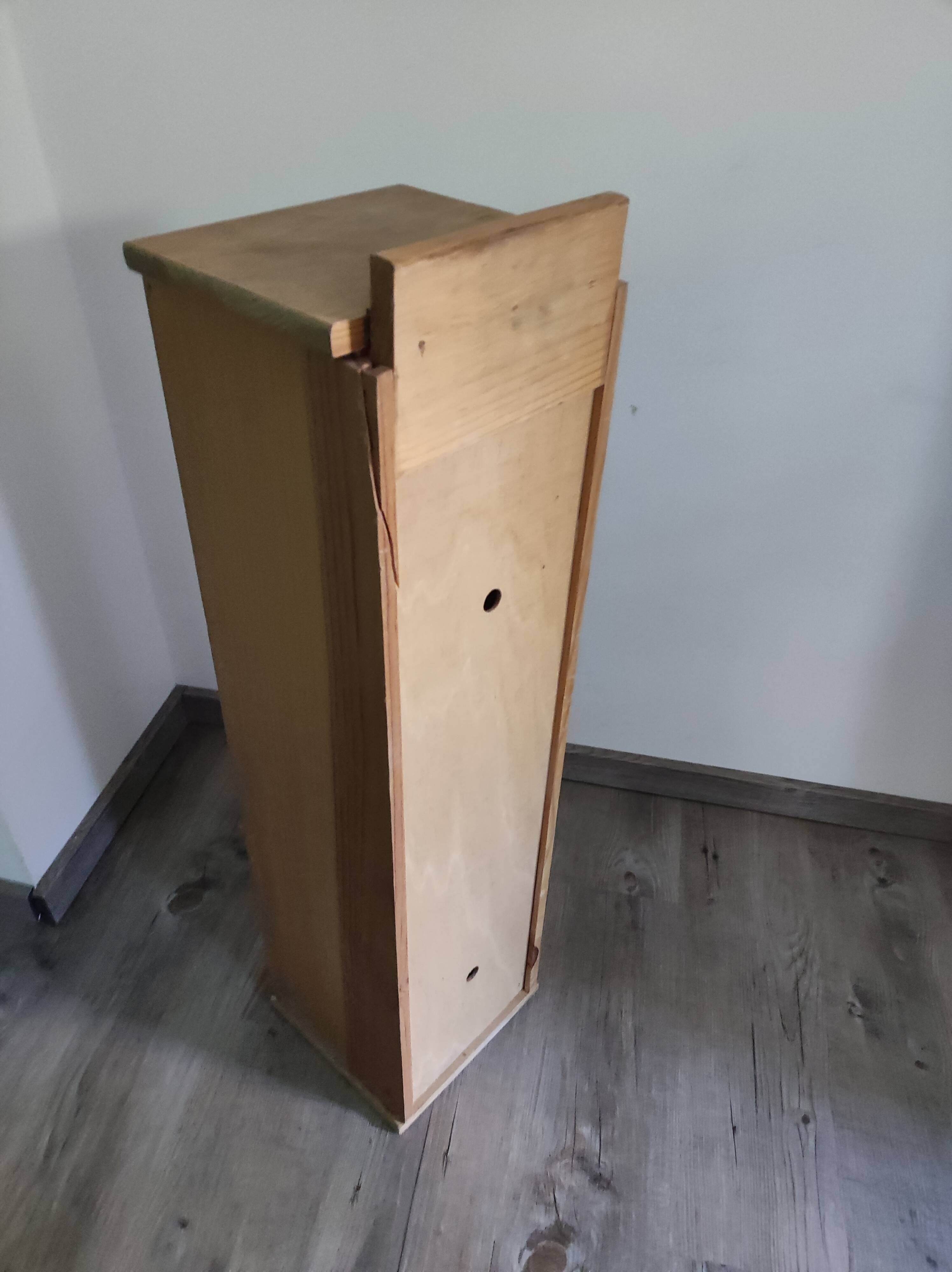 Vintage wood bread hutch