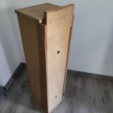 Vintage wood bread hutch