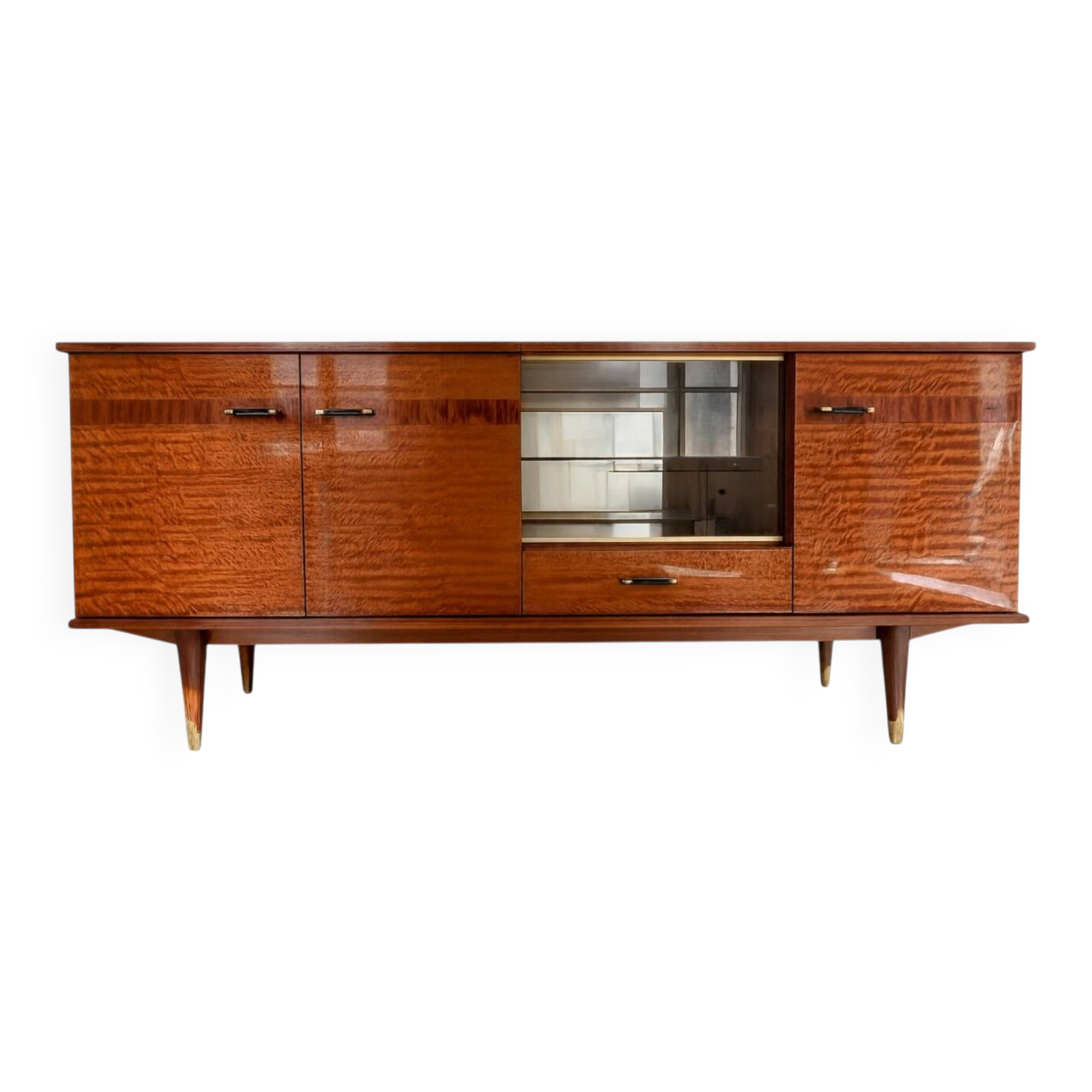 Large vintage sideboard from the 50s/60s, 210 cm.