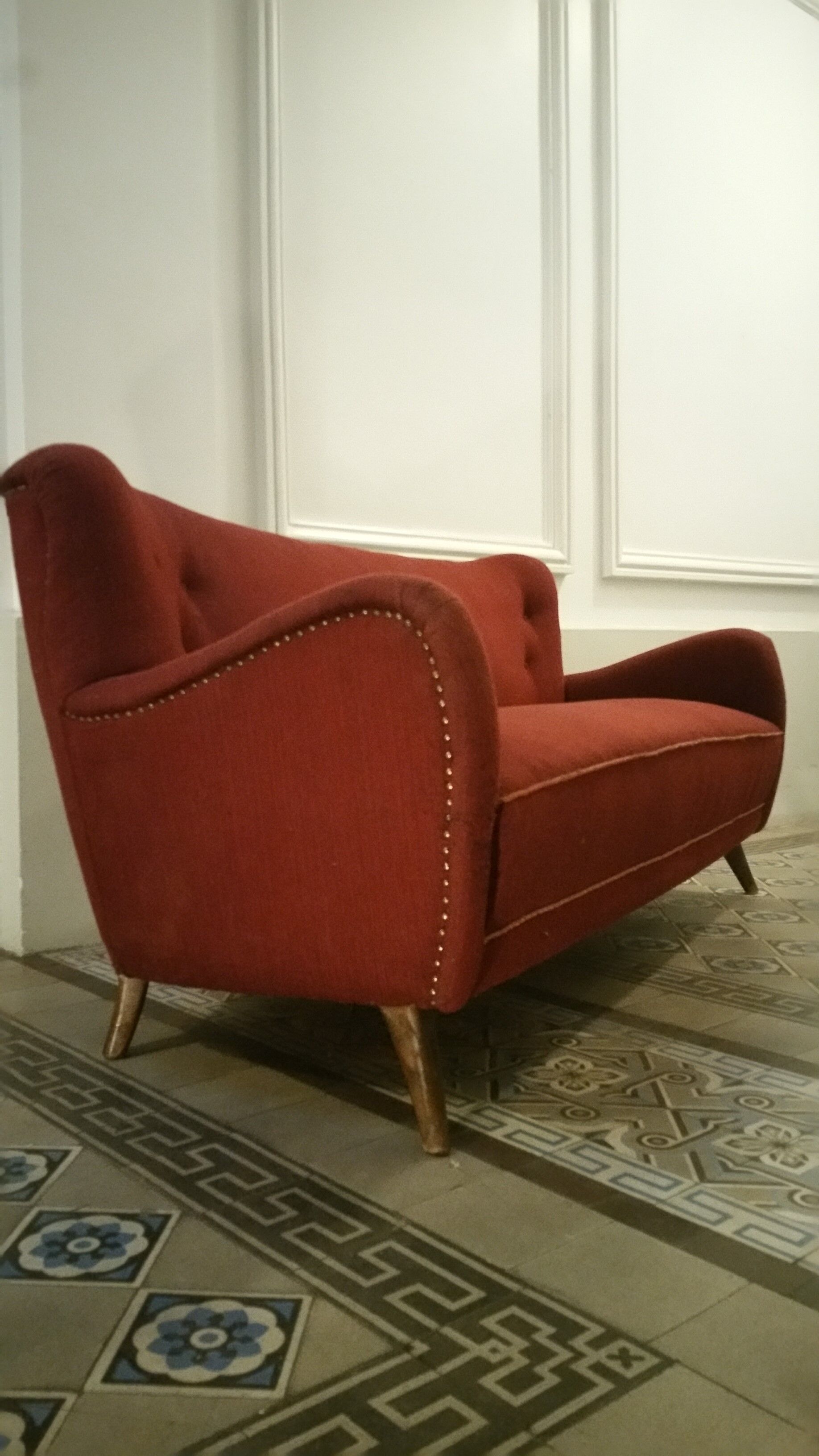 Danish sofa 3 places 50s 60s
