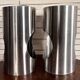 Large pair of Space Age / UFO design lamps in chrome steel – sculpture l