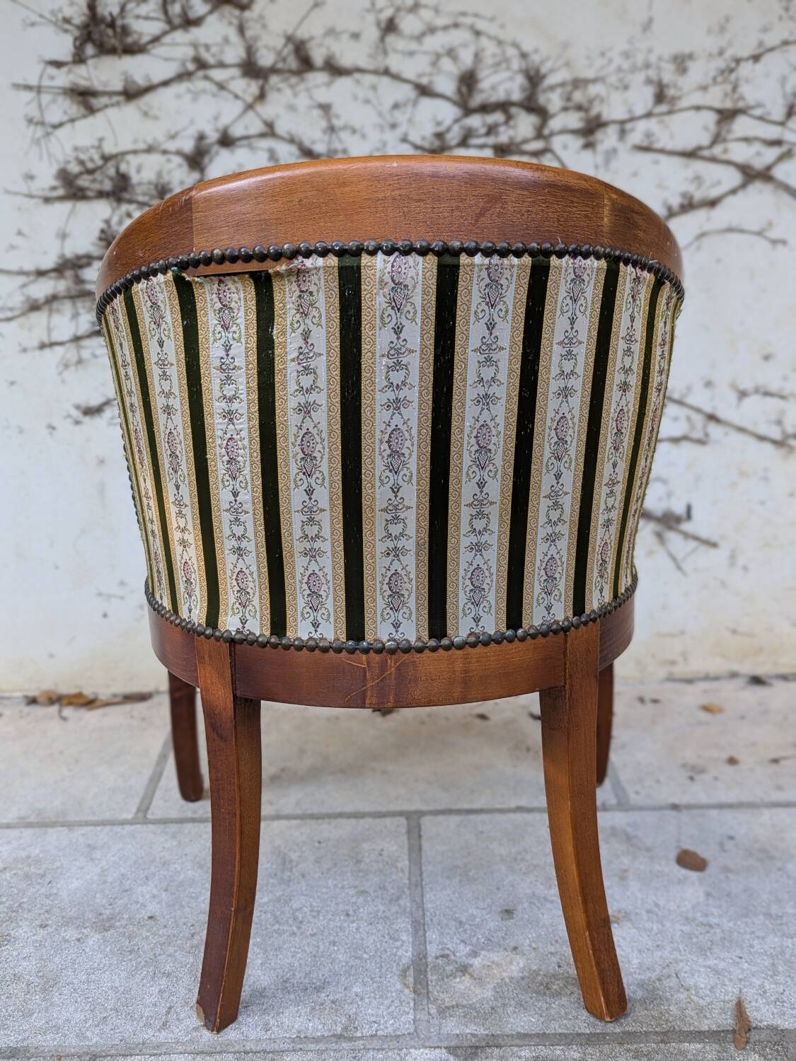 Pair of "swan neck" armchairs
