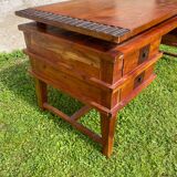 Vintage exotic wood desk 80/90