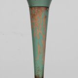 Vintage lamp in metal and wood