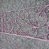 Barrier, wrought iron railing