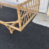 Vintage rattan bed one place
