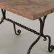 Early 20th century wrought iron side table